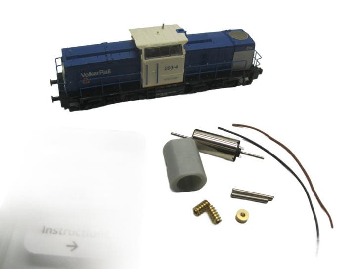 micromotor NF011C ombouwset voor Fleischmann V110 DR, DR, Hobby & Loisirs créatifs, Trains miniatures | Échelle N, Envoi