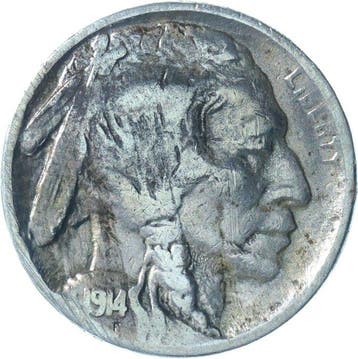 Verenigde Staten. 5 Cents / Buffalo Nickels 1914 t/m 1937 (9