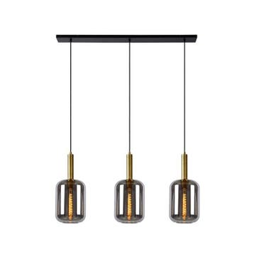 Hanglamp Lucide JOANET -  - 3xE27 - Fumé -, Verzenden