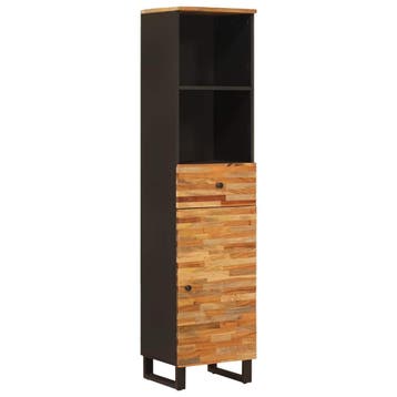 vidaXL Badkamerkast Artisan Eiken 38 x 33 x 160 cm Massief, Verzenden, Nieuw