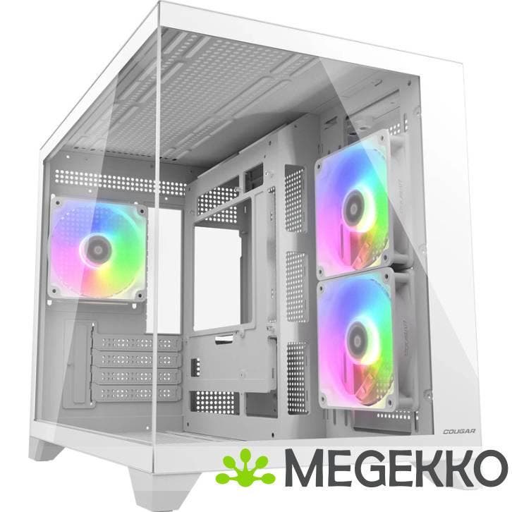 COUGAR Gaming FV150 MINI RGB Mini Tower Wit, Computers en Software, Computerbehuizingen, Nieuw, Verzenden