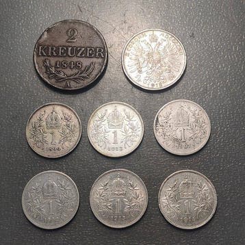 Oostenrijk. Lote de 8 monedas (7 plata) (Zonder