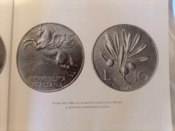 Italië, Republiek Lotto 6 monete 1948-1950 (Zonder