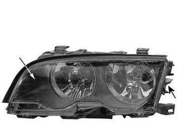 BMW E46 1999-2002 Coupe/Cabrio Koplamp Rechts Zwart, Verzenden, Nieuw