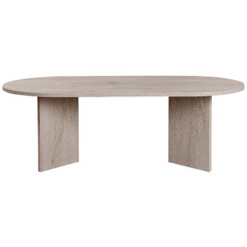 Evila Modern Coffee Table, Travertine Color, 119 X 40 X 60, Verzenden, Nieuw, 50 tot 100 cm, Scandinavisch
