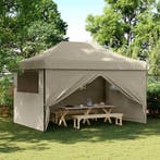 vidaXL Partytent Taupe 292 x 440 x 315 cm Oxford Stof, Verzenden, Nieuw