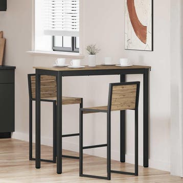 vidaXL Staande Bartafel Bewerkt hout Rechthoekig, Verzenden, Nieuw