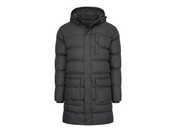 Veiling - Cappuccino Italia lange winterjas met capuchon zwa, Nieuw