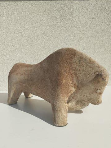 Bitossi - Aldo Londi - Sculpture, Scultura Toro - 16 cm -