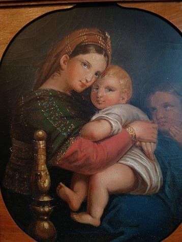 Raffaello Santi (1483-1520) nach - Madonna della Sedia, Antiek en Kunst