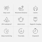 Fashion Smartwatch voor Vrouwen - Fitness Sport Activity, Verzenden, Nieuw, Proker