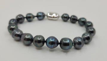 Sans prix de réserve - Bracelet Argent, Perles de Tahiti