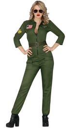 Piloot Kostuum Dames Top Gun, Verzenden, Nieuw