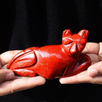 Beeld, No Reserve - Big Genuine Red Jasper Crystal Hand