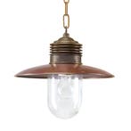 Industriële lampen Hanglamp Ampère Brons/Koper, Verzenden, Klassiek, Overige materialen, Nieuw
