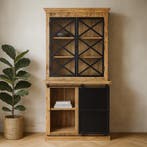 Buffetkast Mangohout Milan 100 Met Deurtjes X, Verzenden, Nieuw, Overige houtsoorten, Industriële meubels