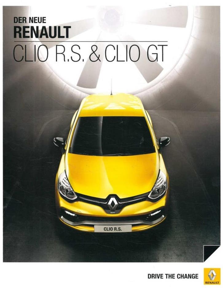 2013 RENAULT CLIO BROCHURE DUITS, Livres, Autos | Brochures & Magazines