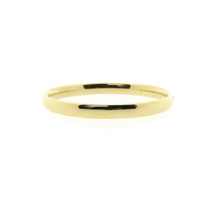 Gouden slavenarmband, Handtassen en Accessoires, Armbanden, Overige kleuren, Gebruikt, Goud, Ophalen of Verzenden