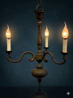 Lampe - Laiton moulé, Bronze patiné
