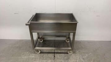 RVS Verrijdbare Mengkom Vleeskuip 99.5 x 59.5 x 85.5 cm, Ophalen of Verzenden, Nieuw in verpakking