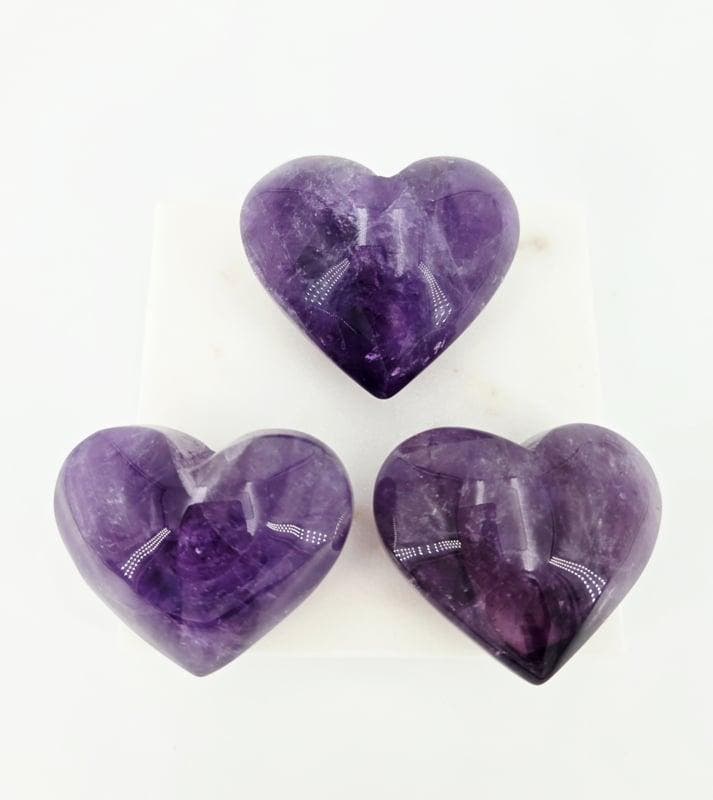 Amethist Hart (zie filmpje), Handtassen en Accessoires, Edelstenen, Ophalen of Verzenden