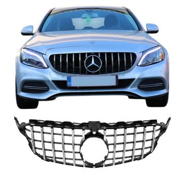 Grill | geschikt voor Mercedes-Benz C-Klasse W205 2014-2018, Auto-onderdelen, Verzenden, Nieuw, Mercedes-Benz