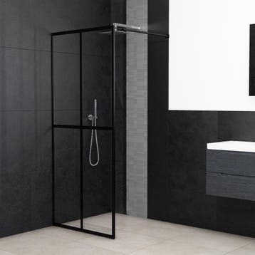 vidaXL Inloopdouchewand 140x195 cm transparant gehard glas, Verzenden, Nieuw
