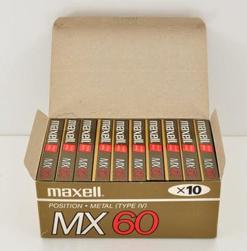 Maxell - MX 60 Metal Position (Type IV) Lege audiocassette, Nieuw