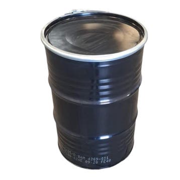 Vaten 200L staal dekselvat UN zwart SV007, Tuin en Terras, Nieuw