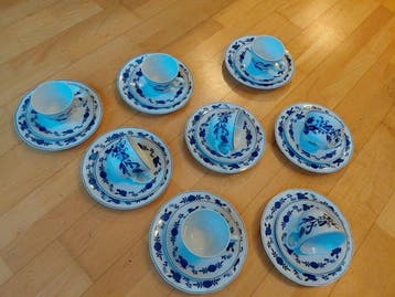 Wellco Porzellan Krefeld - Koffieservies voor 8 -