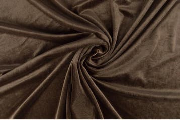 10 meter stretch fluweel - Taupe, Hobby en Vrije tijd, Stoffen en Lappen, Overige kleuren, Verzenden, 120 cm of meer, Polyester