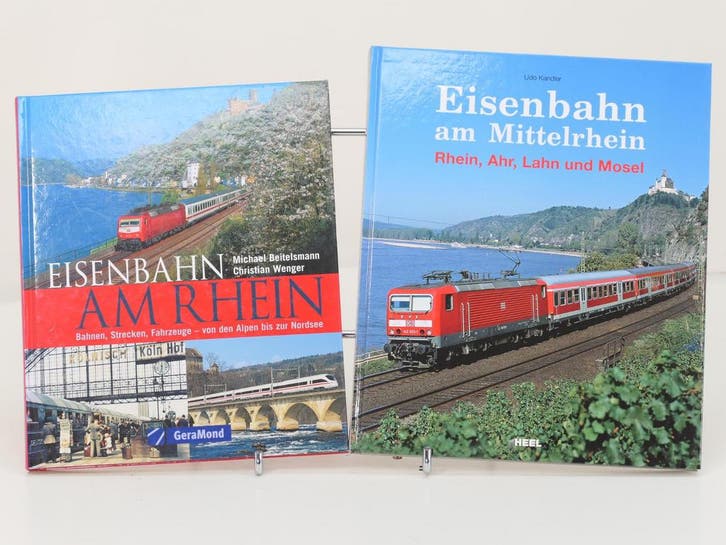 Set van 2 spoorwegboeken thema De Rijn - Hardcover #8729, Boeken, Vervoer en Transport, Nieuw, Ophalen of Verzenden