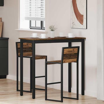 vidaXL Staande Bartafel Bewerkt hout Rechthoekig, Verzenden, Nieuw