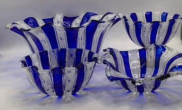 Murano - Kom (4) - Glas - Collectie Ballarin Murano, Antiquités & Art, Antiquités | Verre & Cristal