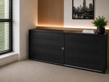 Akoestische Schuifdeurkast 72,5 x 165 x 45 cm - Kantoorkast, Verzenden, Nieuw, Metaal, Met slot