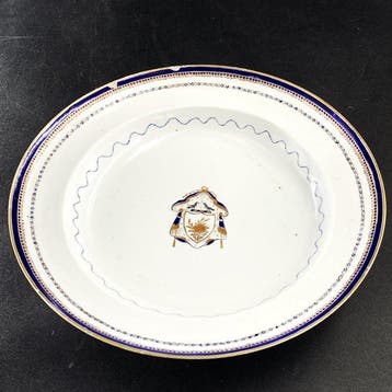 Companhia das Indias - Style porcelain deep plate – 18th