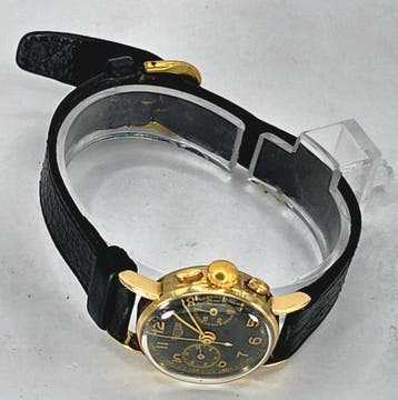ED. Heuer & Co. - Gold Chronograph - Kaliber Valjoux 69 -