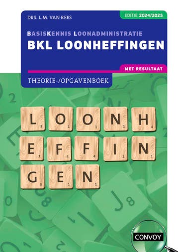 2024/2025 / BKL Loonheffingen / Theorie-/opgavenboek, Verzenden, Zo goed als nieuw, L.M. van Rees