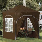 vidaXL Pop-up Feesttent 192 x 192 x 245 cm Taupe, Verzenden, Nieuw