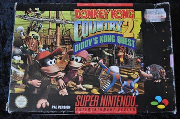 Donkey Kong Country 2 Diddys Kong Quest Nintendo SNES Boxed, Games en Spelcomputers, Verzenden, Nieuw