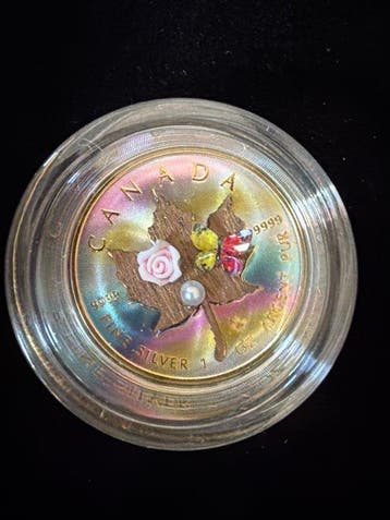 Canada. 5 Dollars 2023 Maple Leaf Handmade Insert - 1 oz