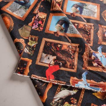 Panama-katoenen stof Artistiek “Grand Tour Gallery” –, Antiek en Kunst
