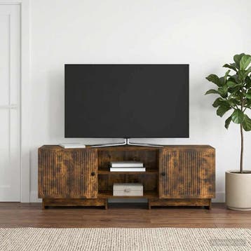 vidaXL TV Kast 150 x 31 x 50 cm Gerookt eiken Geconstrueerd, Huis en Inrichting, Verzenden, Nieuw