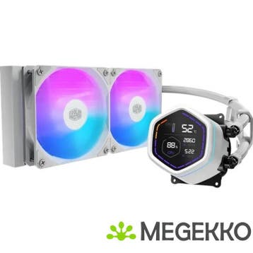 Cooler Master MasterLiquid Core Nex Digital 240 White ARGB, Verzenden