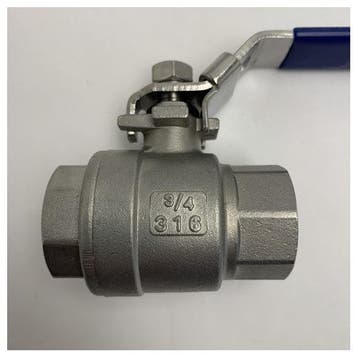 Bieden: Stainless Steel Ball Valve 3/4 Inch, Ophalen of Verzenden