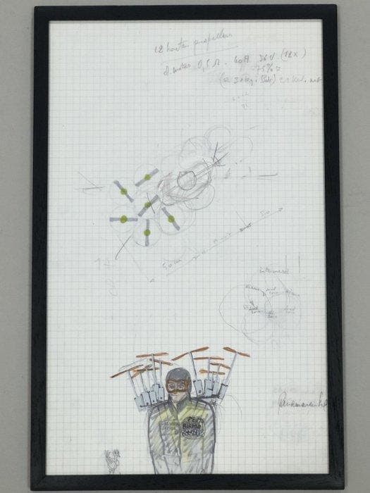 Panamarenko (1940-2019) - Pepto Bismo - Toymodel of space, Antiek en Kunst, Kunst | Tekeningen en Fotografie