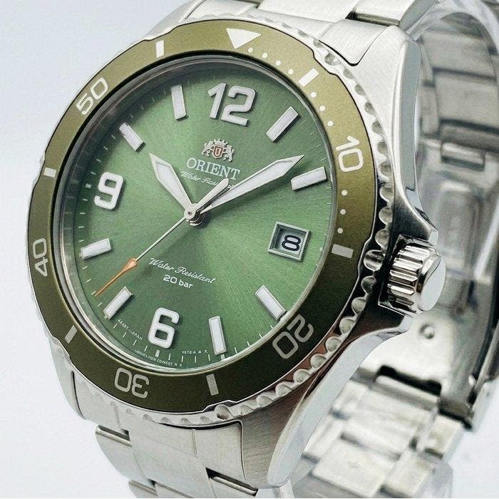 Orient - Emerald Green Dial 20 Bar - Zonder minimumprijs -, Bijoux, Sacs & Beauté, Montres | Hommes