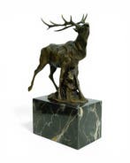 Milo (1910-1978) - Sculpture, Roaring Red Deer - 26 cm -