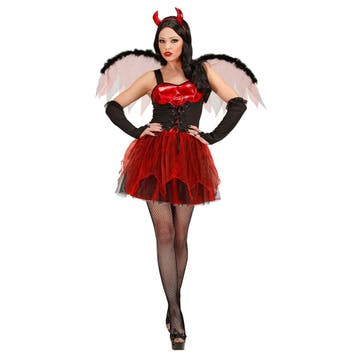 Halloween Jurk Dames Duivel, Verzenden