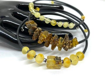 3 Baltisch amber flexibele armbanden – universele maat – De
